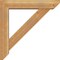 Ekena Millwork Traditional Slat Rough Sawn Bracket w/ Offset Brace, Western Red Cedar, 6"W x 28"D x 28"H BKT0604X28X28TRA06RWR - alternate 4